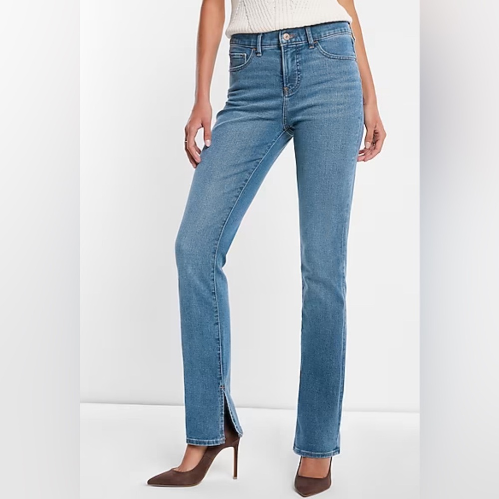 Express Mid Rise Medium Wash Skyscraper Jeans Express Size
